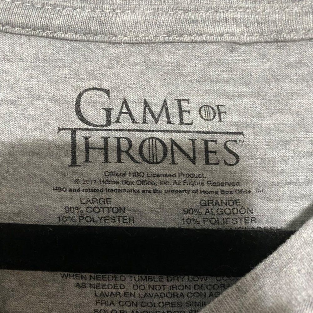 Game of thrones grey t-shirt - Picture 3 of 4